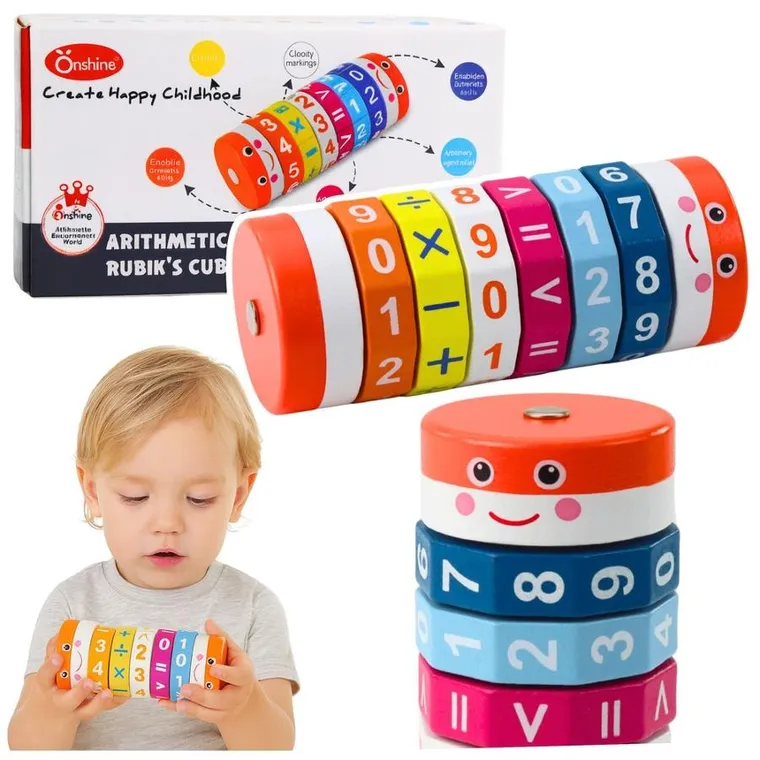 Lean Toys, walec matematyczny, układanka edukacyjna, nauka liczenia