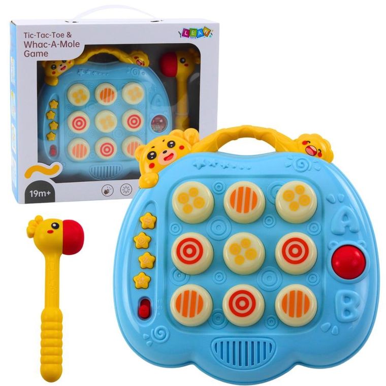 Lean Toys, Whac a Mole, zbijak, gra zręcznościowa, niebieska
