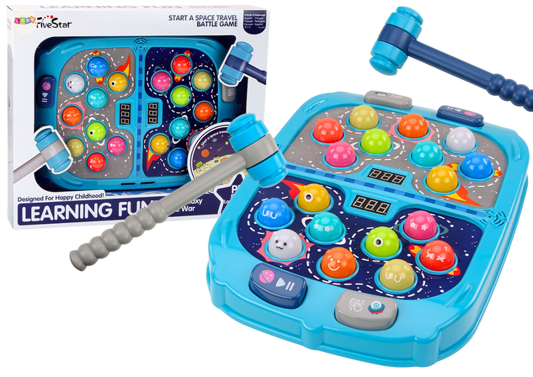 Lean Toys, Whack a mole, kosmos, gra zręcznościowa