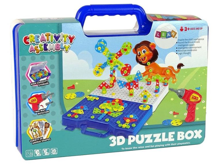 Lean Toys, Wkrętarka Teczka, zestaw puzzli 3D, DIY