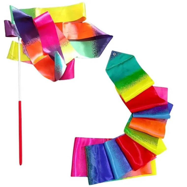 Lean Toys, wstążka gimnastyczna do tańca, kolorowa