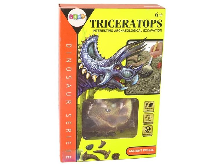 Lean Toys, wykopaliska, dinozaur triceratops