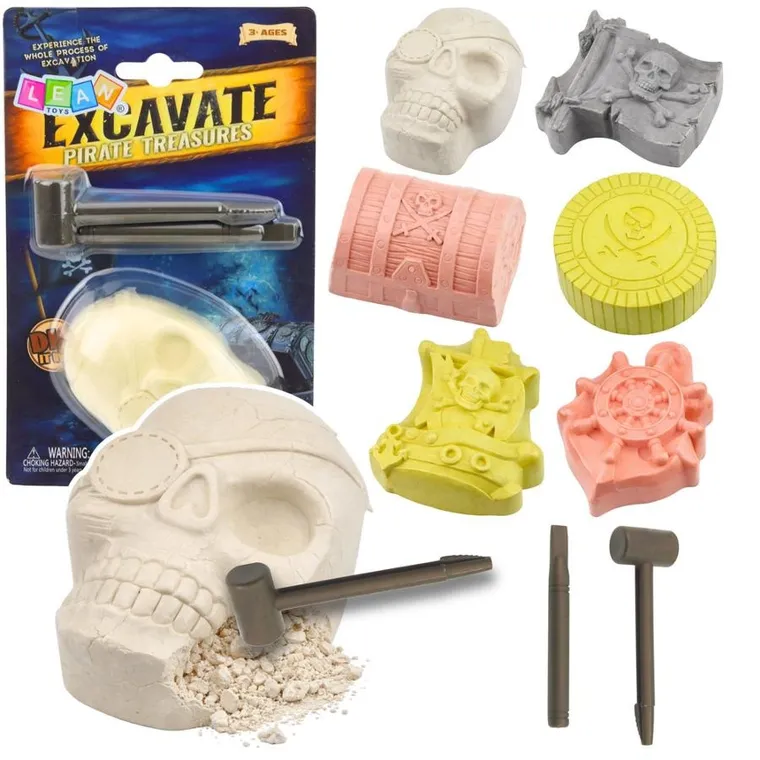Lean Toys, wykopaliska skarbów, piraci, zestaw archeologiczny
