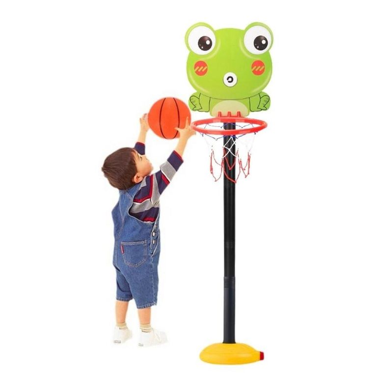 Lean Toys, zestaw do koszykówki, żabka 110 cm