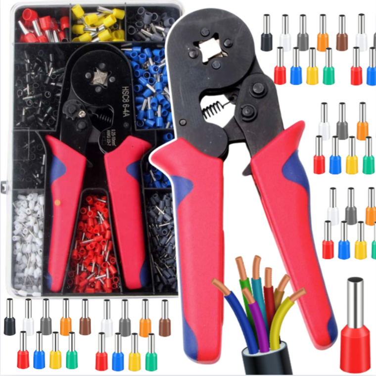 Lean Toys, zestaw do montażu tulejek, kabli, w walizce, 1200 el.