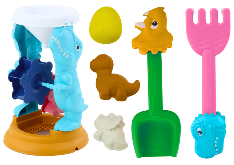 Lean Toys, zestaw do piasku, dinozaury