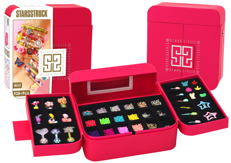 Lean Toys, zestaw do tworzenia biżuterii, w szkatułce