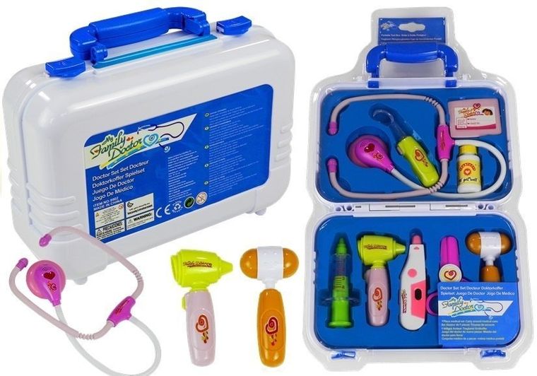 Lean Toys, zestaw lekarski, walizka