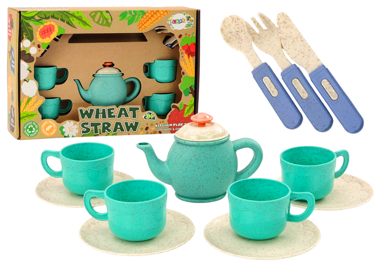 Lean Toys, zestaw naczyń, serwis kawowy, 22 elementy