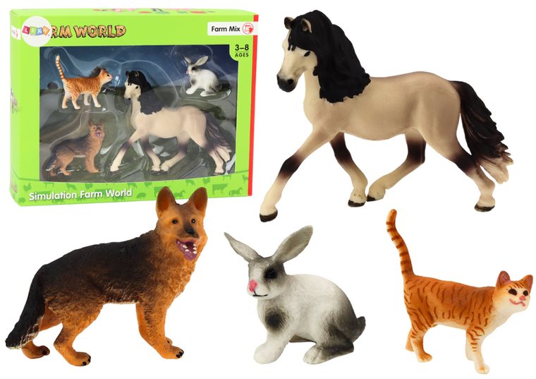Lean Toys, zwierzęta, zestaw figurek, 4 szt.