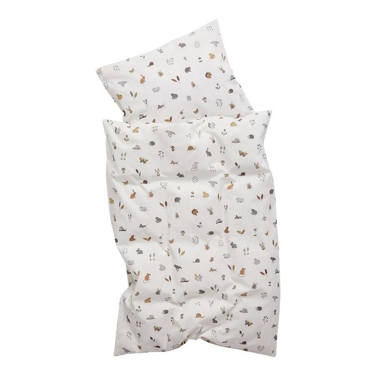 Leander, pościel niemowlęca Forest, Organic Cotton, 70-100 cm, Cappuccino