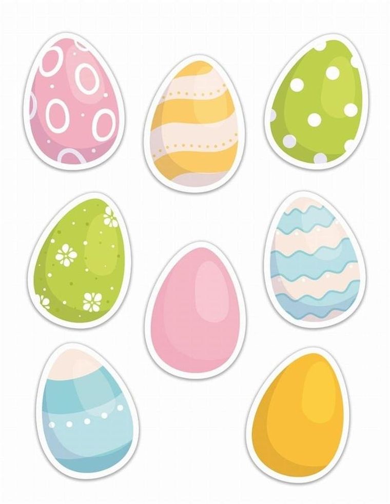 Learnhow, dekoracje okienne, pastelowe pisanki, 8 szt.