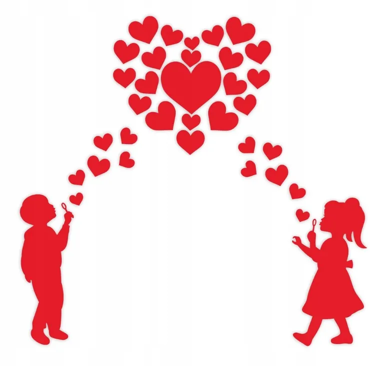 LearnHow, dekoracje okolicznościowe, dzieci i serca, 35 elementów