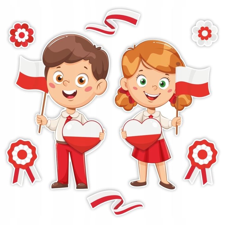 LearnHow, dekoracje patriotyczne, Duże dzieci, 8 elementów