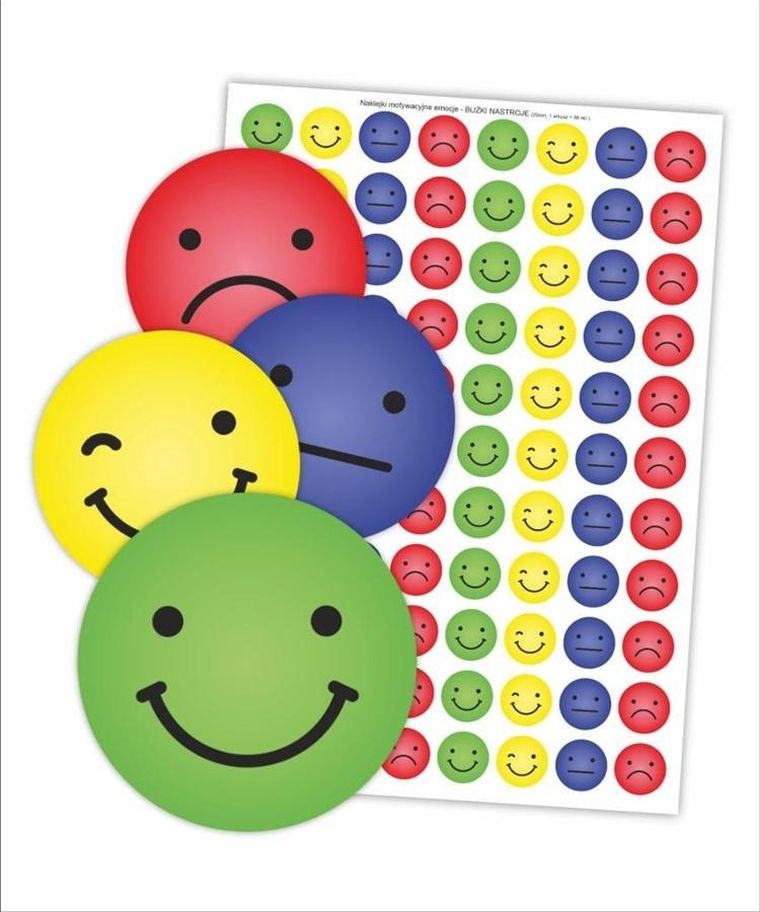 LearnHow, naklejki, buźki nastroje