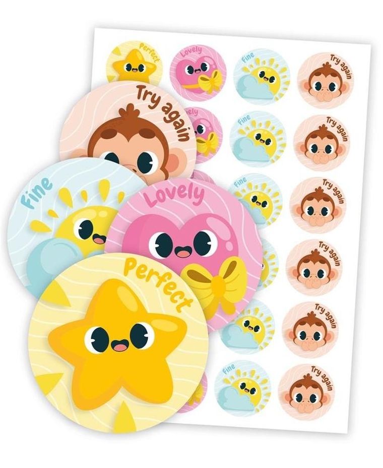 LearnHow, naklejki motywacyjne, Stopnie po angielsku