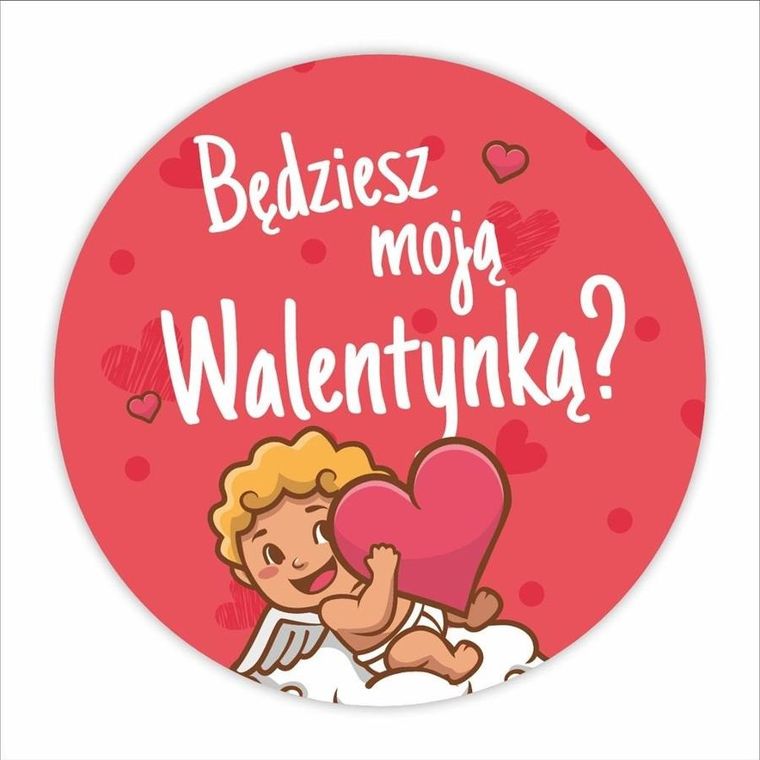 LearnHow, naklejki walentynkowe, Będziesz moją Walentynką