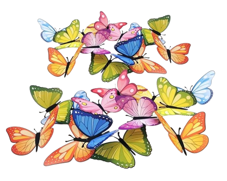 Learnhow, ozdoby wiosenne, motyle 3D