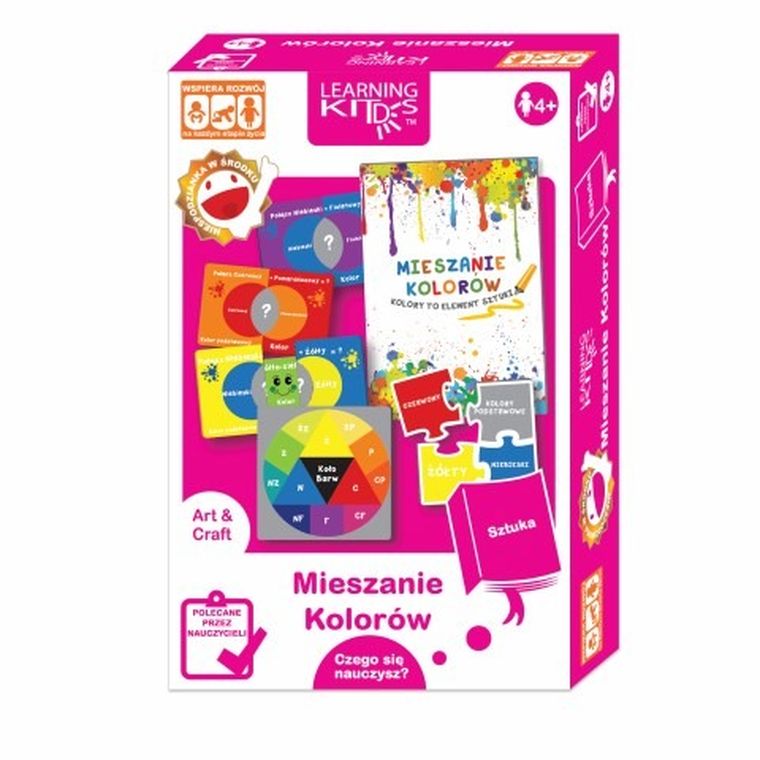 Learning Kidts, mieszanie kolorów, układanka edukacyjna
