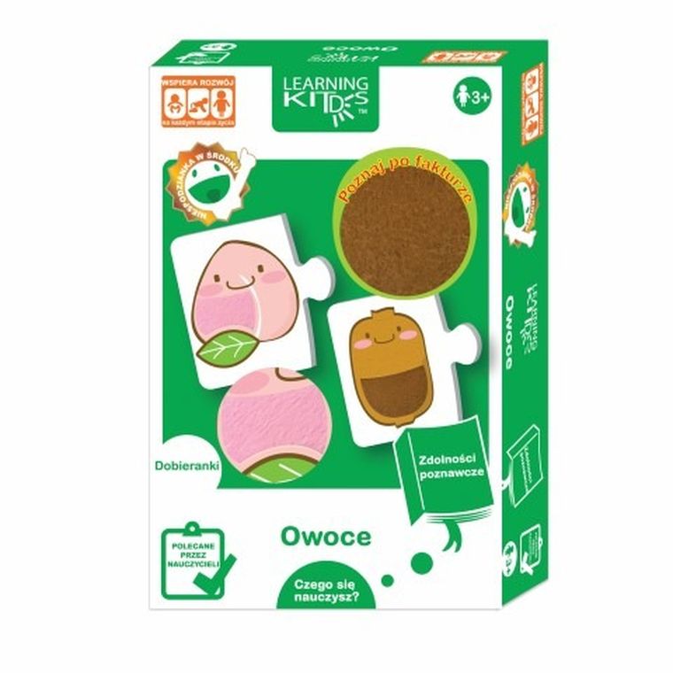 Learning Kidts, owoce, układanka edukacyjna