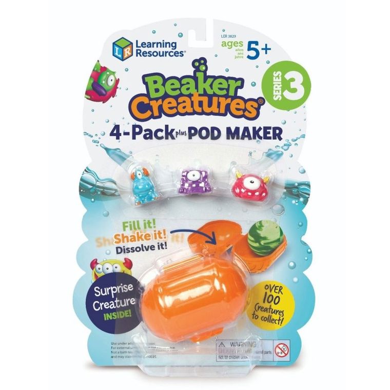 Learning Resources, Beakers Creatures, Laboratorium Kosmitów, zestaw naukowy do tworzenia kul