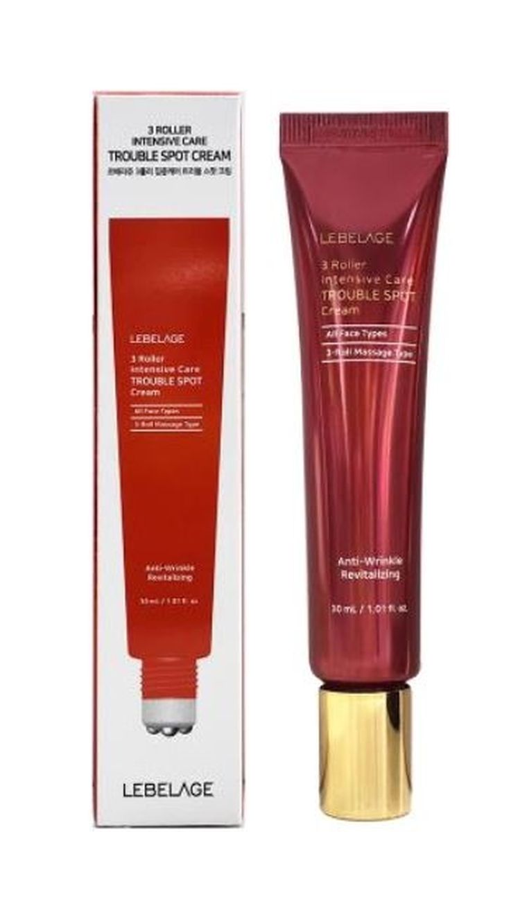 Lebelage, 3 Roller Trouble Spot, krem do skóry problematycznej, 30 ml