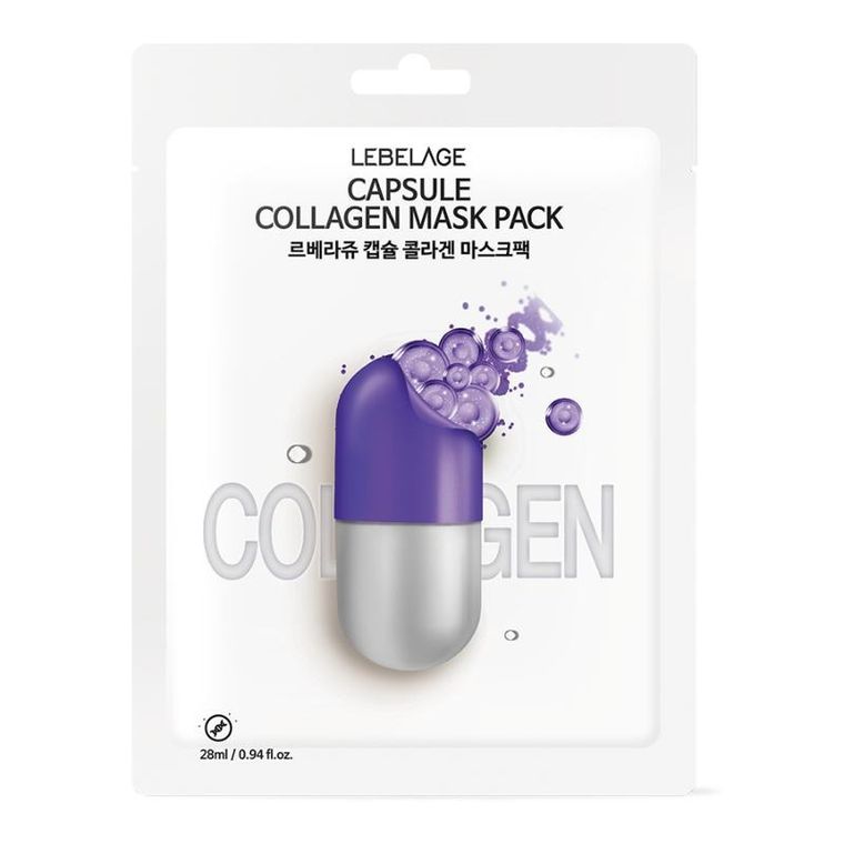 Lebelage, Dr Capsule, maseczka w płachcie, collagen