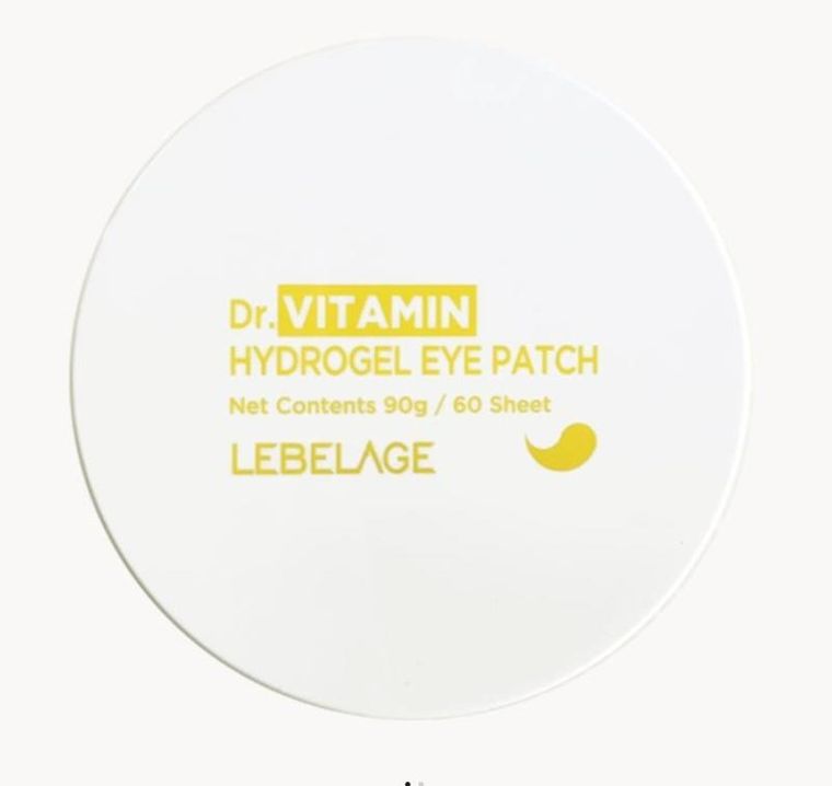 Lebelage, hydrożelowe płatki pod oczy, vitamin, 60 szt.