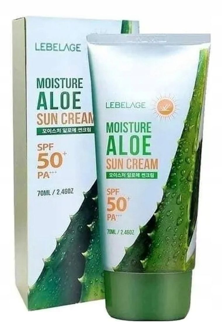 Lebelage, Moisture Aloe Sun Cream, krem do twarzy spf 50+