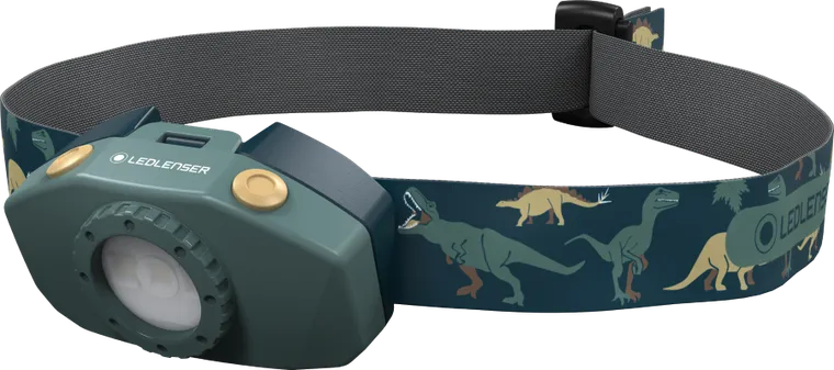 Ledlenser, latarka czołowa dziecięca, Kidled2, Dinozaury