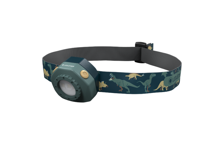 Ledlenser, latarka czołowa dziecięca, Kidled4R, Dinozaury, Window Box