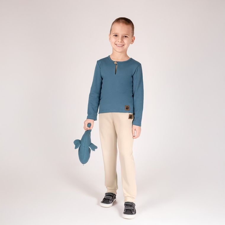 Legginsy chłopięce, beżowe, Nicol