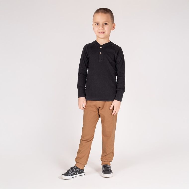 Legginsy chłopięce, brązowe, Nicol