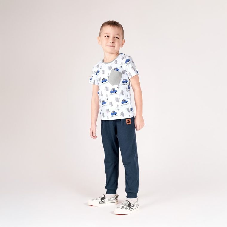 Legginsy chłopięce, granatowe, Nicol