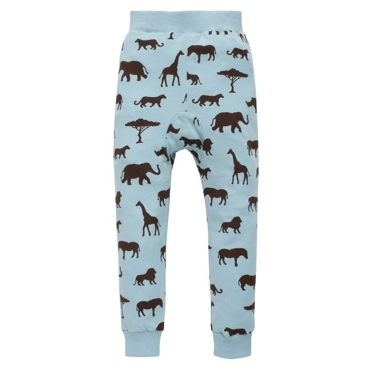 Legginsy chłopięce, niebieskie, Pinokio