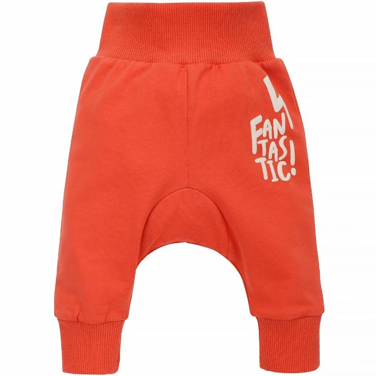 Legginsy chłopięce, pomarańczowe, Orange Flip, Pinokio