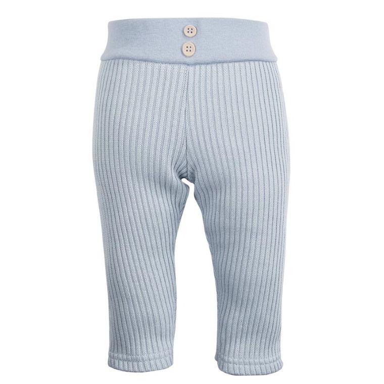 Legginsy chłopięce, prążkowane, niebieskie, Eevi
