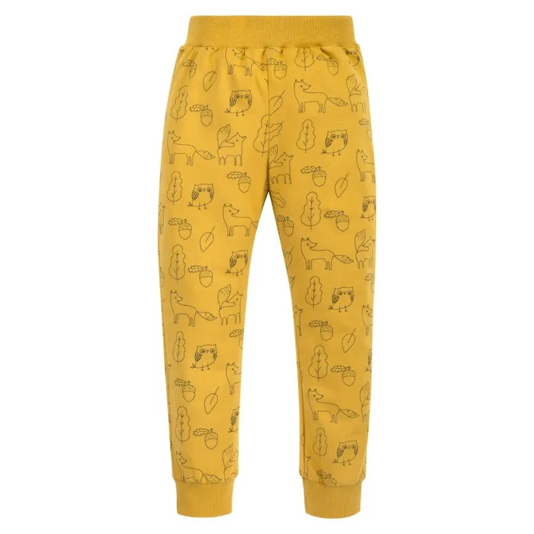 Legginsy chłopięce, żółte, Pinokio