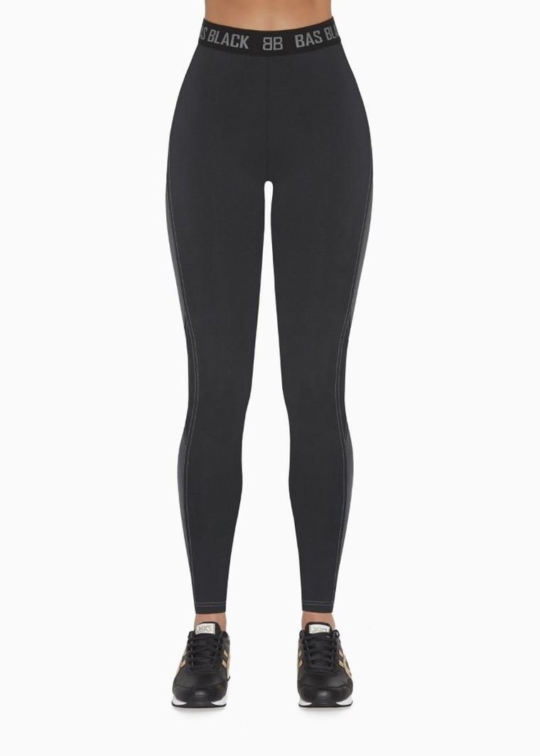 Legginsy damskie, czarne, Hyper, Bas Bleu