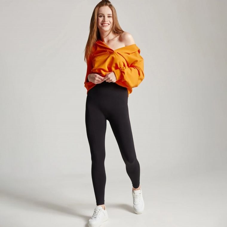 Legginsy damskie, czarne, Mirella, Gatta