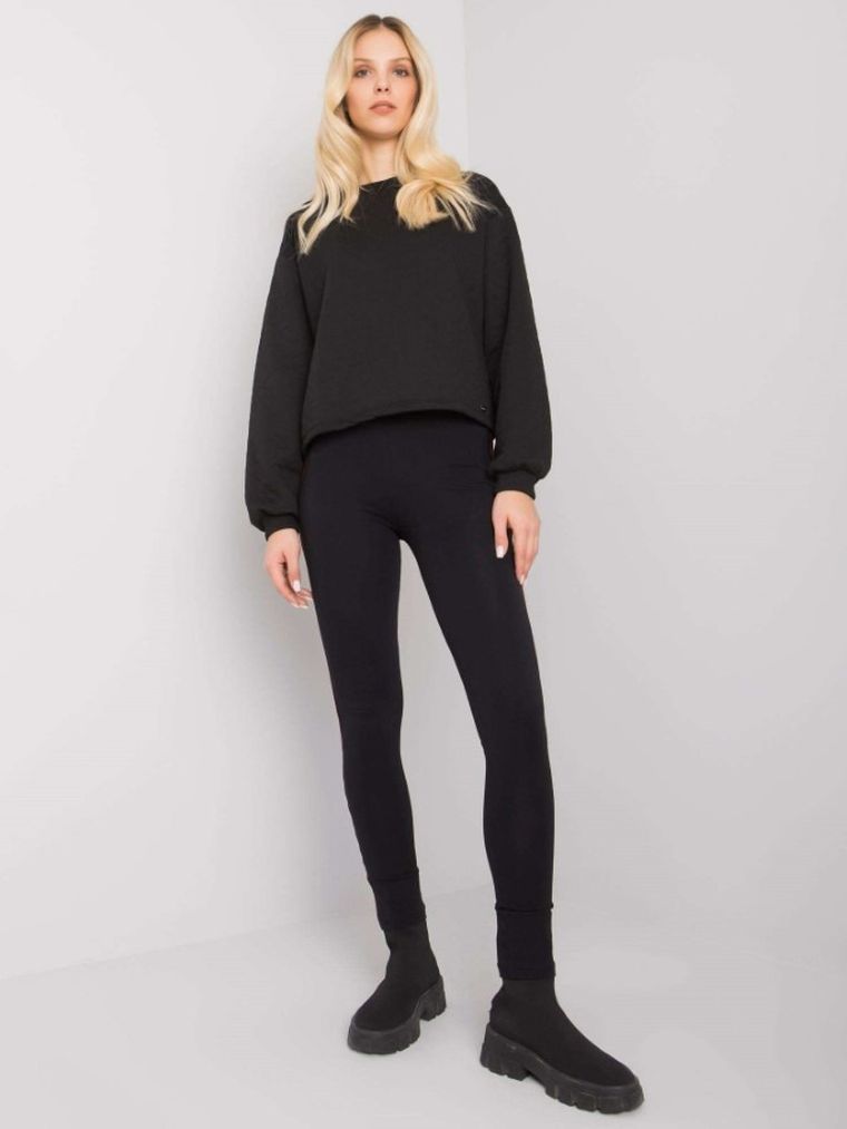 Legginsy damskie, czarne, Rue Paris