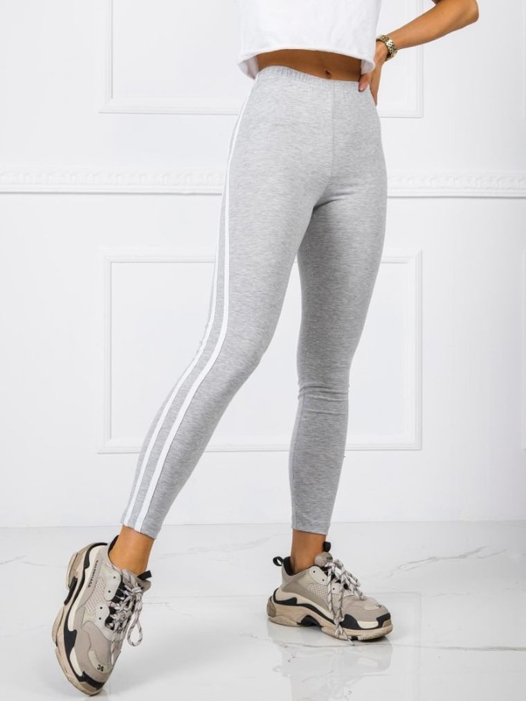 Legginsy damskie, szare, Berrak