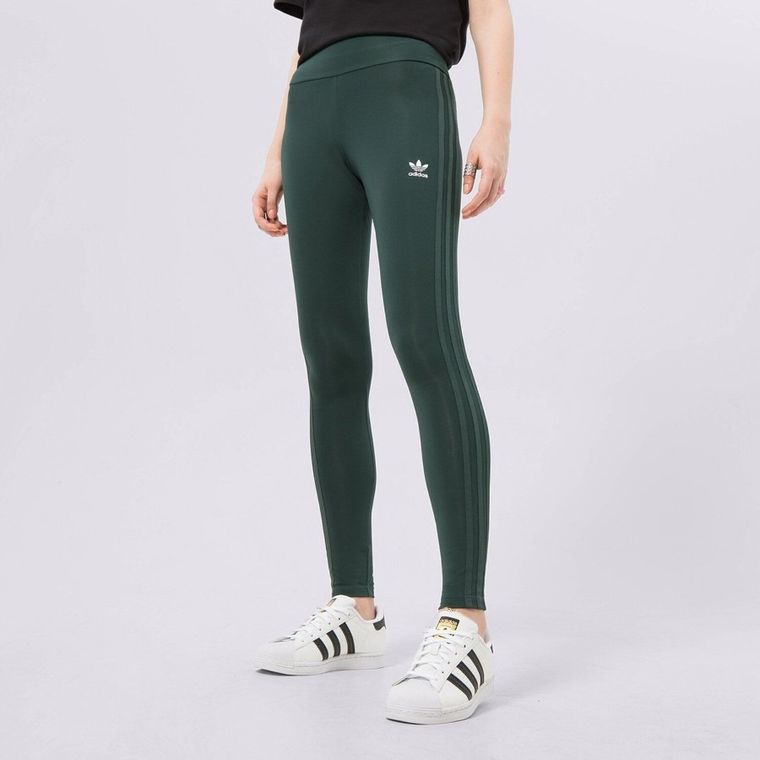Legginsy damskie, zielone, Adidas