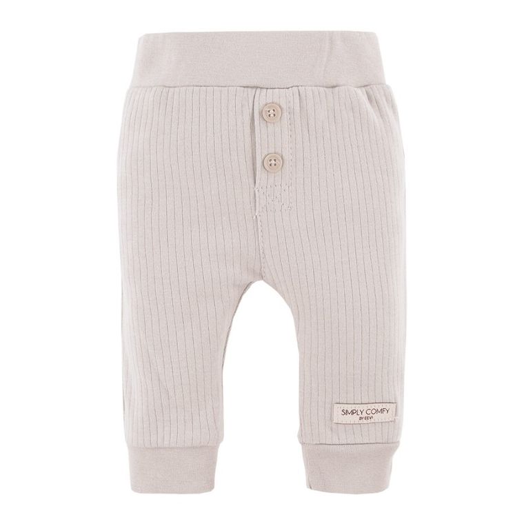 Legginsy dziecięce, prążkowane, beżowe, Eevi