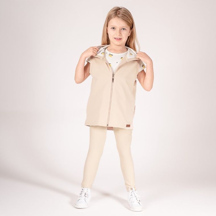 Legginsy dziewczęce, beżowe, Nicol