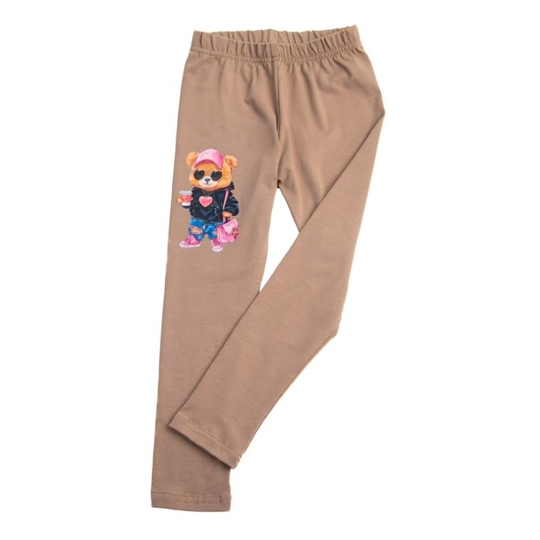 Legginsy dziewczęce, beżowe, Tup Tup