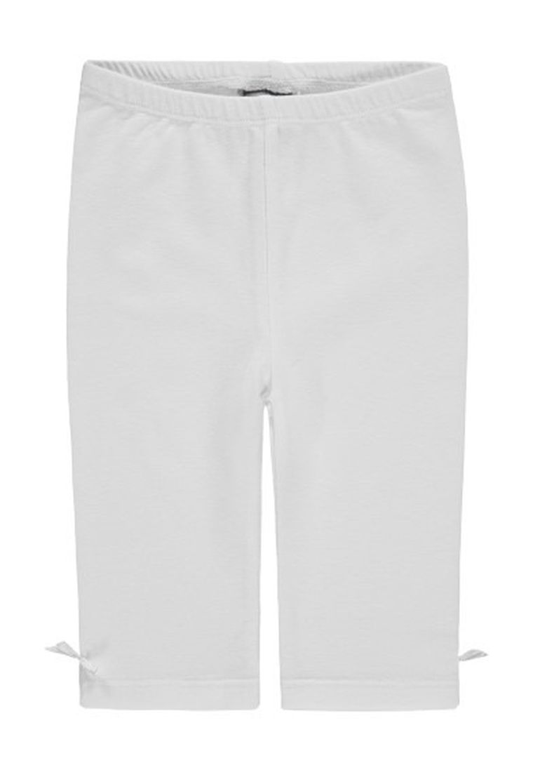 Legginsy dziewczęce, białe, Kanz