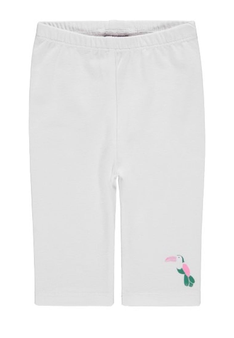 Legginsy dziewczęce, białe, Kanz