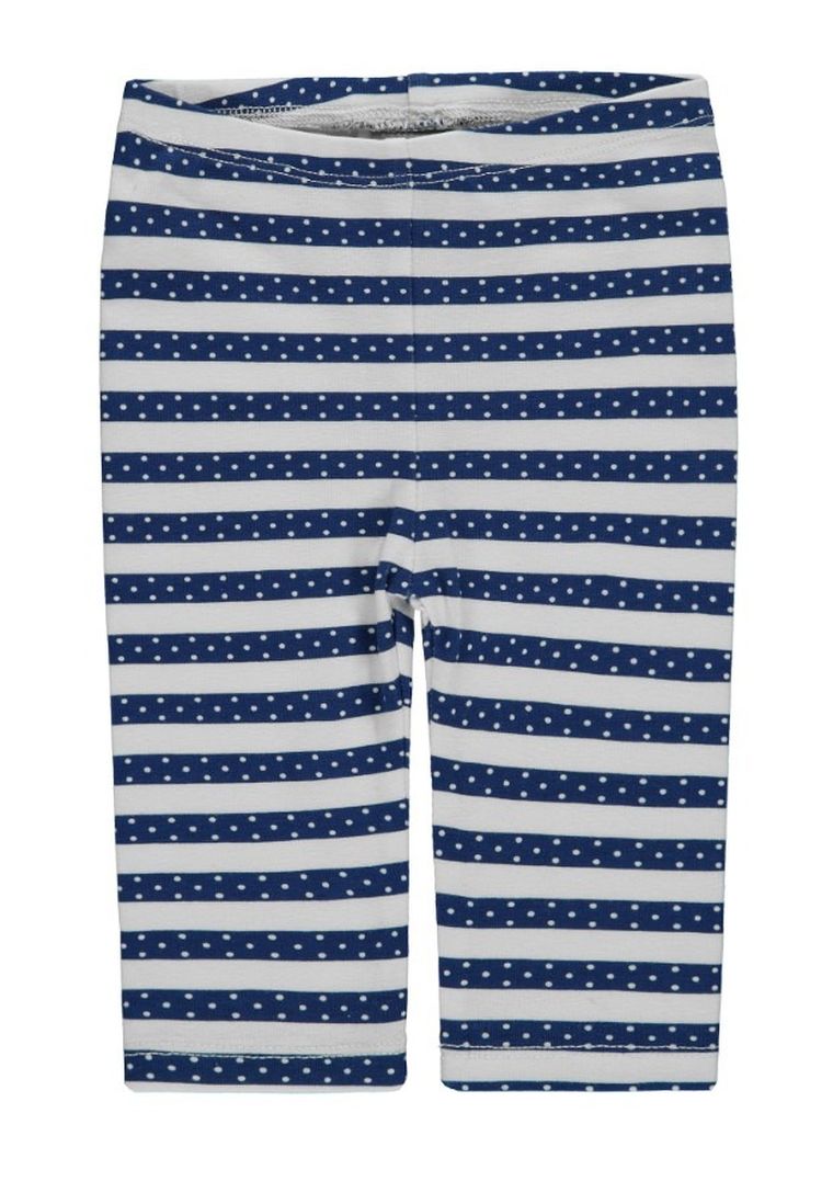 Legginsy dziewczęce, biało-granatowe, Kanz