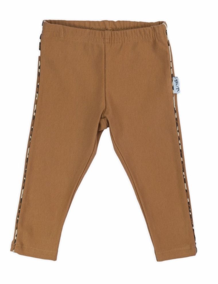 Legginsy dziewczęce, brązowe, Nicol